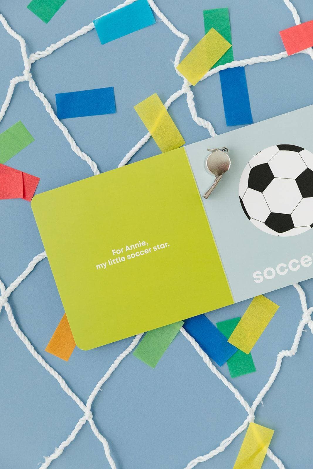 Soccer baby book, baby soccer book, sports book for toddlers, sports book for babies, baby board book soccer, modern baby books, cute board books